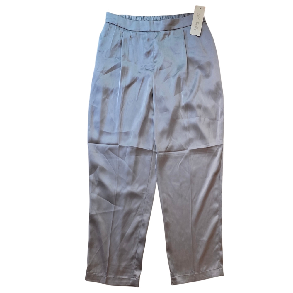 NWT Rachel Zoe Silver Satin Pants- 6